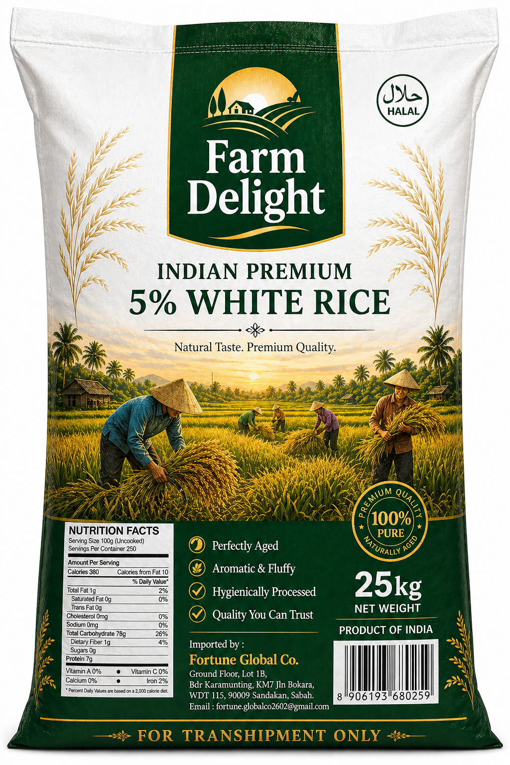 Sb Delight Rice Fortune Global Co. — Palm Oil, Rice & Agri Export House · Sandakan